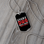 Dog's Day Pink Necklace Stainless Steel or 18k Gold Dog Tag 24" Chain-Express Your Love Gifts