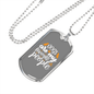 Dog's Favorite Necklace Stainless Steel or 18k Gold Dog Tag 24" Chain-Express Your Love Gifts