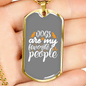Dog's Favorite Necklace Stainless Steel or 18k Gold Dog Tag 24" Chain-Express Your Love Gifts