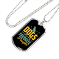 Dog's Favorite People Necklace Stainless Steel or 18k Gold Dog Tag 24" Chain-Express Your Love Gifts