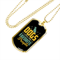 Dog's Favorite People Necklace Stainless Steel or 18k Gold Dog Tag 24" Chain-Express Your Love Gifts