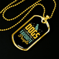 Dog's Favorite People Necklace Stainless Steel or 18k Gold Dog Tag 24" Chain-Express Your Love Gifts