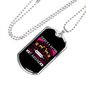 Dog's Saying Necklace Stainless Steel or 18k Gold Dog Tag 24" Chain-Express Your Love Gifts