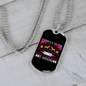 Dog's Saying Necklace Stainless Steel or 18k Gold Dog Tag 24" Chain-Express Your Love Gifts