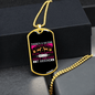 Dog's Saying Necklace Stainless Steel or 18k Gold Dog Tag 24" Chain-Express Your Love Gifts