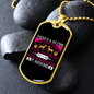 Dog's Saying Necklace Stainless Steel or 18k Gold Dog Tag 24" Chain-Express Your Love Gifts