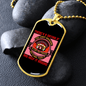 Dog's Saying Pink Necklace Stainless Steel or 18k Gold Dog Tag 24" Chain-Express Your Love Gifts