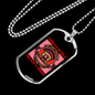 Dog's Saying Pink Necklace Stainless Steel or 18k Gold Dog Tag 24" Chain-Express Your Love Gifts