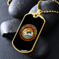 Dog's Saying Siberian Necklace Stainless Steel or 18k Gold Dog Tag 24" Chain-Express Your Love Gifts