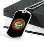 Dog's Saying Siberian Necklace Stainless Steel or 18k Gold Dog Tag 24" Chain-Express Your Love Gifts