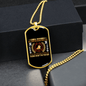 Dog's Unconditional Love Necklace Stainless Steel or 18k Gold Dog Tag 24" Chain-Express Your Love Gifts