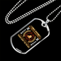 Dog's Unconditional Love Necklace Stainless Steel or 18k Gold Dog Tag 24" Chain-Express Your Love Gifts