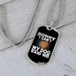 Dog Said No Necklace Stainless Steel or 18k Gold Dog Tag 24" Chain-Express Your Love Gifts