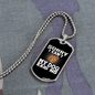 Dog Said No Necklace Stainless Steel or 18k Gold Dog Tag 24" Chain-Express Your Love Gifts
