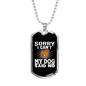 Dog Said No Necklace Stainless Steel or 18k Gold Dog Tag 24" Chain-Express Your Love Gifts