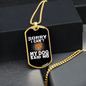 Dog Said No Necklace Stainless Steel or 18k Gold Dog Tag 24" Chain-Express Your Love Gifts