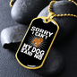 Dog Said No Necklace Stainless Steel or 18k Gold Dog Tag 24" Chain-Express Your Love Gifts