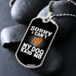 Dog Said No Necklace Stainless Steel or 18k Gold Dog Tag 24" Chain-Express Your Love Gifts