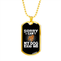 Dog Said No Necklace Stainless Steel or 18k Gold Dog Tag 24" Chain-Express Your Love Gifts