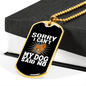 Dog Said No Necklace Stainless Steel or 18k Gold Dog Tag 24" Chain-Express Your Love Gifts