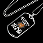 Dog Said No Necklace Stainless Steel or 18k Gold Dog Tag 24" Chain-Express Your Love Gifts