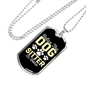 Dog Sitter Necklace Stainless Steel or 18k Gold Dog Tag 24" Chain-Express Your Love Gifts