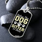 Dog Sitter Necklace Stainless Steel or 18k Gold Dog Tag 24" Chain-Express Your Love Gifts