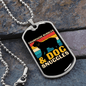 Dog Snuggles Necklace Stainless Steel or 18k Gold Dog Tag 24" Chain-Express Your Love Gifts