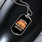 Dog Speak White Necklace Stainless Steel or 18k Gold Dog Tag 24" Chain-Express Your Love Gifts