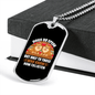 Dog Speak White Necklace Stainless Steel or 18k Gold Dog Tag 24" Chain-Express Your Love Gifts