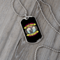 Dog Speaks Circle Necklace Stainless Steel or 18k Gold Dog Tag 24" Chain-Express Your Love Gifts
