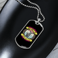 Dog Speaks Circle Necklace Stainless Steel or 18k Gold Dog Tag 24" Chain-Express Your Love Gifts