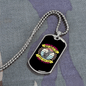 Dog Speaks Circle Necklace Stainless Steel or 18k Gold Dog Tag 24" Chain-Express Your Love Gifts