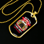 Dog Speaks Dog House Pink Necklace Stainless Steel or 18k Gold Dog Tag 24" Chain-Express Your Love Gifts