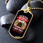 Dog Speaks Dog House Pink Necklace Stainless Steel or 18k Gold Dog Tag 24" Chain-Express Your Love Gifts