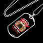 Dog Speaks Dog House Pink Necklace Stainless Steel or 18k Gold Dog Tag 24" Chain-Express Your Love Gifts