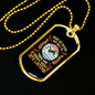 Dog Speaks Necklace Stainless Steel or 18k Gold Dog Tag 24" Chain-Express Your Love Gifts