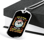 Dog Speaks Necklace Stainless Steel or 18k Gold Dog Tag 24" Chain-Express Your Love Gifts