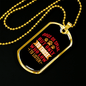 Dog Speaks Paws Necklace Stainless Steel or 18k Gold Dog Tag 24" Chain-Express Your Love Gifts