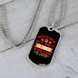 Dog Speaks Paws Necklace Stainless Steel or 18k Gold Dog Tag 24" Chain-Express Your Love Gifts