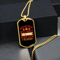 Dog Speaks Paws Necklace Stainless Steel or 18k Gold Dog Tag 24" Chain-Express Your Love Gifts