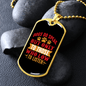 Dog Speaks Paws Necklace Stainless Steel or 18k Gold Dog Tag 24" Chain-Express Your Love Gifts