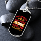 Dog Speaks Paws Necklace Stainless Steel or 18k Gold Dog Tag 24" Chain-Express Your Love Gifts