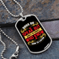 Dog Speaks Red Necklace Stainless Steel or 18k Gold Dog Tag 24" Chain-Express Your Love Gifts