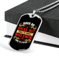 Dog Speaks Red Necklace Stainless Steel or 18k Gold Dog Tag 24" Chain-Express Your Love Gifts