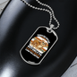 Dog Speaks White Necklace Stainless Steel or 18k Gold Dog Tag 24" Chain-Express Your Love Gifts