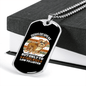 Dog Speaks White Necklace Stainless Steel or 18k Gold Dog Tag 24" Chain-Express Your Love Gifts