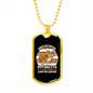 Dog Speaks White Necklace Stainless Steel or 18k Gold Dog Tag 24" Chain-Express Your Love Gifts