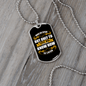 Dog Speaks Yellow Necklace Stainless Steel or 18k Gold Dog Tag 24" Chain-Express Your Love Gifts