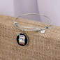 dog teacher Bracelet Stainless Steel or 18k Gold Circle Bangle-Express Your Love Gifts